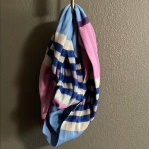 Striped Blue and Pink Scarf